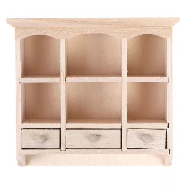 1/12 Miniature Closet Hanging Cabinet Shelf Model Dollhouse Furniture Deco.ac