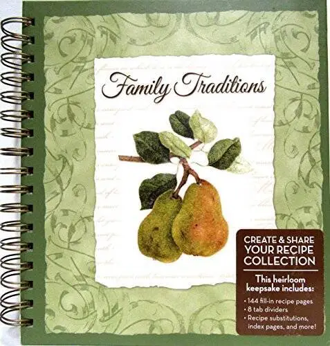 Family Traditions Tabbed Recipe Keeper - Spiral-bound By New Seasons - GOOD