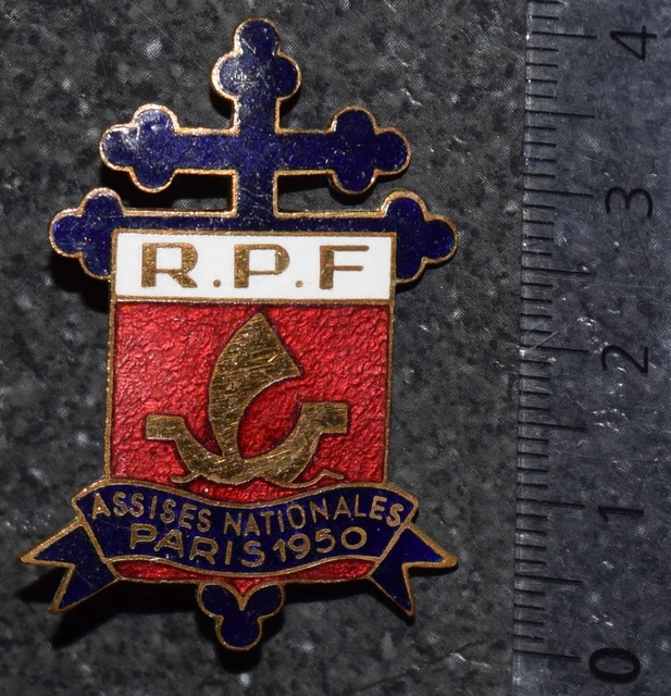 Insigne Politique RUP Rassemblement Universel Pour La Paix 1936 – Pièce De Collection D'occasion