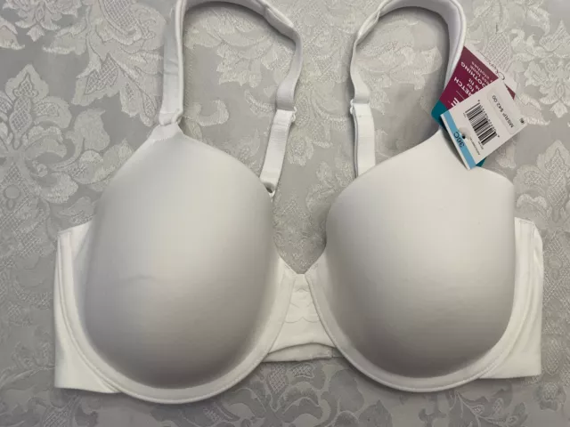 Olga To A Tee Contour Bra White Size 36C Underwire Smoothing 35145 New W Tag