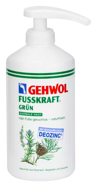 GEHWOL FUSSKRAFT Grün Creme 500 ml Dose mit Dosierspender