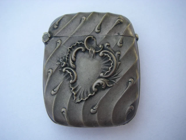 ANCIEN PYROGÈNE ÉTUI a allumettes en argent massif vermeil intérieur plaqué or EUR 40,00 - PicClick FR