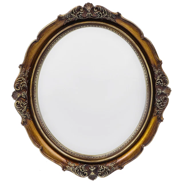 Specchio da parete europeo con cornice decorativa stile ciondolo