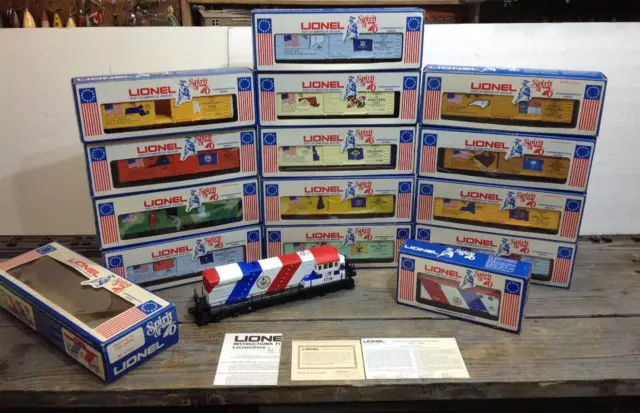 O GAUGE Lionel 1976 Bicentennial Spirit of 76 COMPLETE 15 pc set