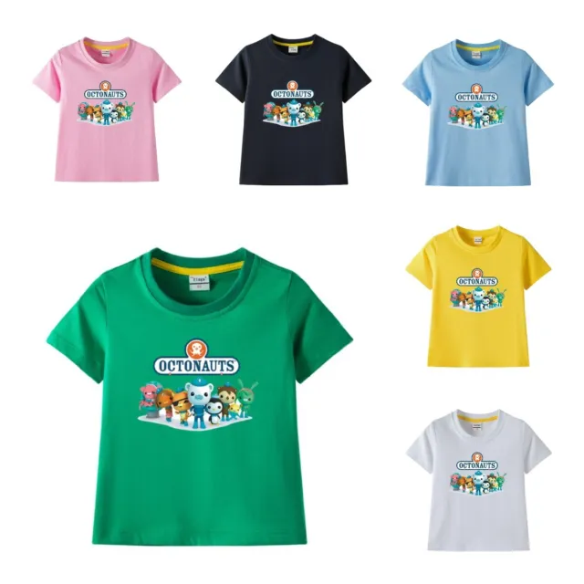 Boys And Girls The Octonauts Cartoon Cotton T-shirt Top