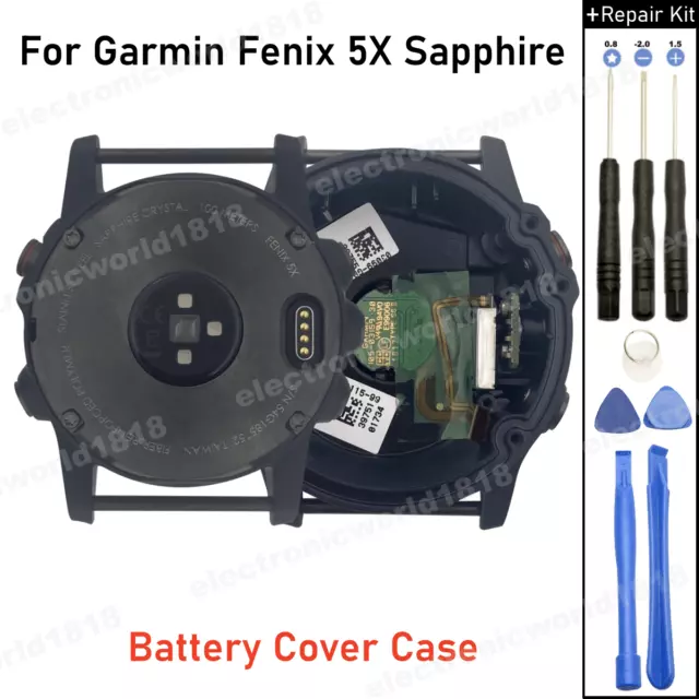 For Garmin Fenix 5X Sapphire GPS SmartWatch 51mm Battery Cover Case Shell Parts