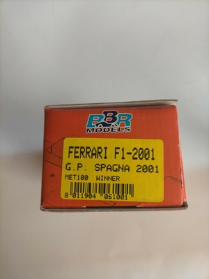 BBR BBR KIT 1/43 MET 100 FERRARI F2001 WIN SPAGNA GP 2001 /NO TAMEO MERI KIT TRON 