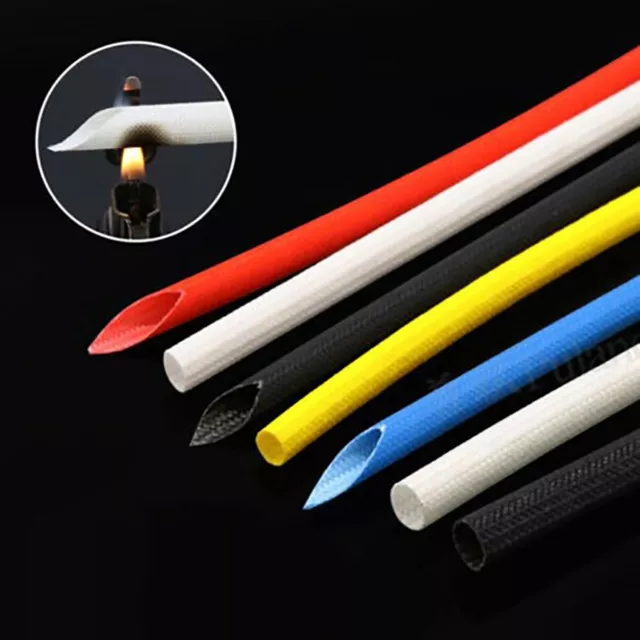 Φ1~25mm Silicone Fiberglass Sleeving Cable Wire HIGH TEMP Insulation Tube Sheath