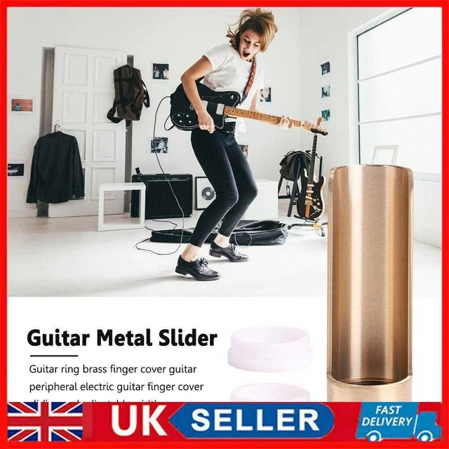 Metal Guitar Slide Bar Finger Sleeve Smooth Slides for Ukulele String Instrument