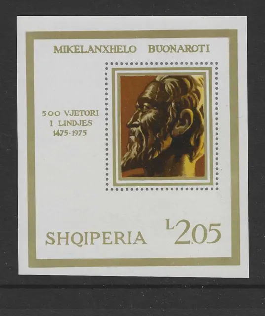 Albanien Briefmarken von 1975 Mi. Block 56 ** postfrisch Gemälde