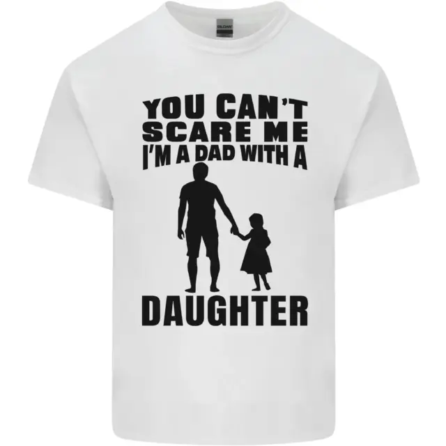 Papa Avec A Fille Drôle Fête des Pères Homme Coton T-Shirt Tee