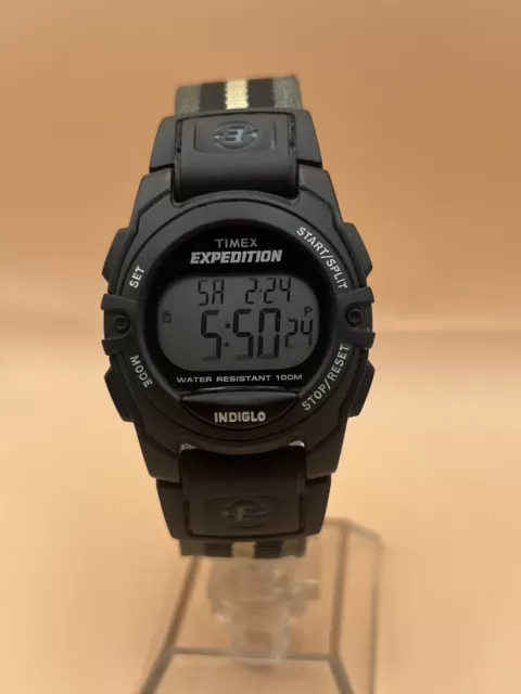 Timex Expedition Digital Watch with Nylon Strap - Black/Gray T49661