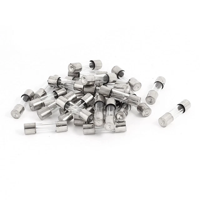 30Pcs 250V 7A F7Al Fusion Rapide Tube Verre Fusibles 5 X 20 mm
