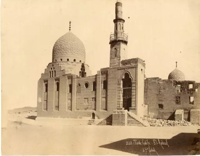 Sebah, Egypte, Tombereaux Califs El-Ashraf  Vintage albumen print. Pascal Sébah,