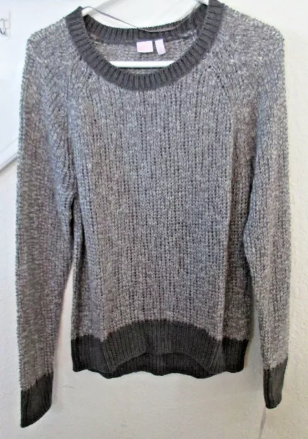 Womens Make + Model Gray Filigree Sweater SZ M NEW WITH TAGS