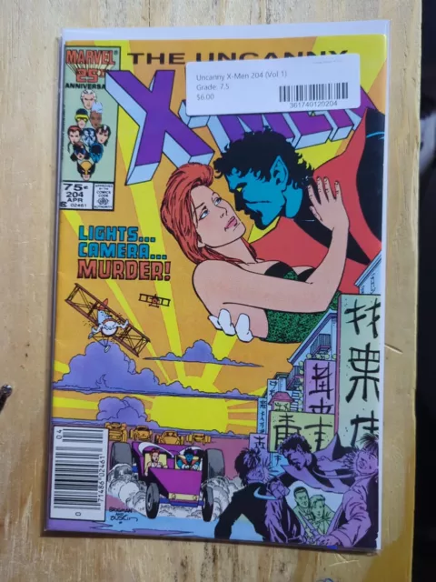 UNCANNY X-MEN #204 (Marvel Comics 1986) -- NM- Or Better