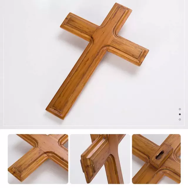 Handgemachte Holz Jesus Kreuz Anhänger Geschenk Gebet für Dekor Hochzeiten