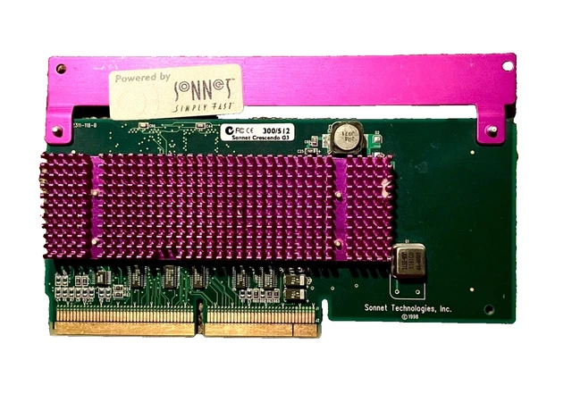 CPU Sonnet CRESCENDO G3 L2 300Mhz APPLE SONNET CRESCENDO/PCI G3 300Mhz Upgrade 512K 167Mhz L2