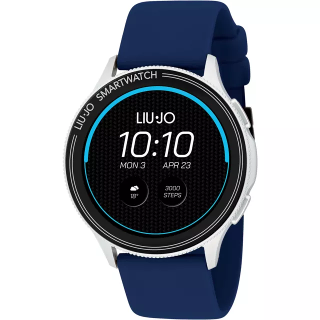 Mens Smartwatch LIU JO LUXURY VOICE SWLJ074 Silicone Blue Touchscreen