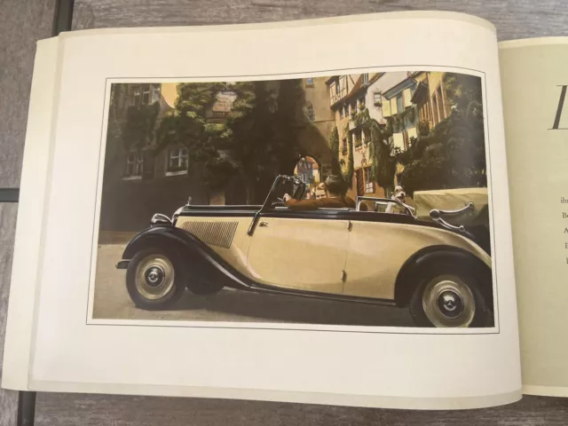 1935 Mercedes-Benz TYP 170-V Original Brochure Catalog, German, RARE, VGC! 2