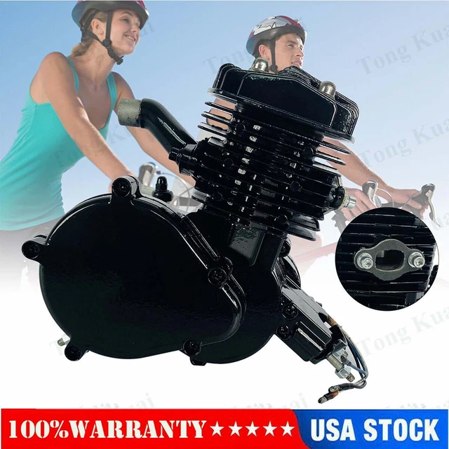 hot sale 80cc 2 stroke motor engine kit gas for motorized bicycle bike black new