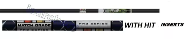 5 Mm  Axis Match Grade Shafts With Hit Inserts & Nocks  1/2 Dz