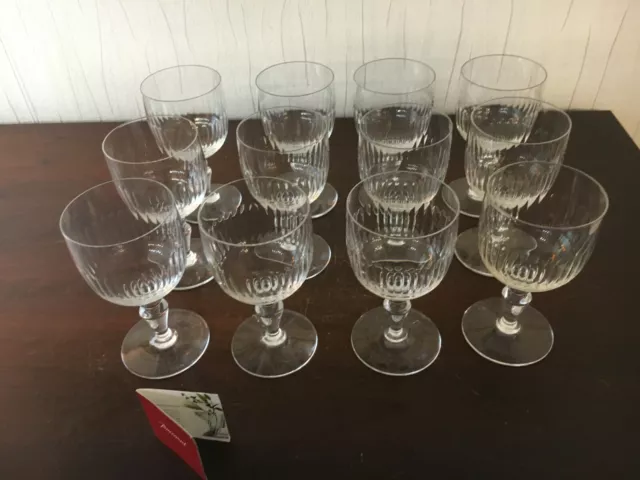 20 verres à vin rouge modèle Renaissance en cristal de Baccarat /prix à la pièce