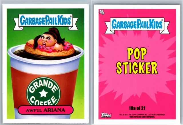 2017 Topps Garbage Pail Kids Battle Of The Bands GPK Card Awful Ariana 18a