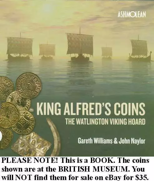 Viking Argent Hoard Anglo-Saxon Bretagne King Alfred Pièce Watlington 870AD