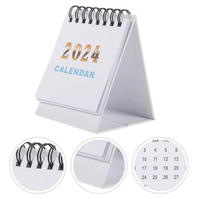 1 BOOK OF Free Standing Calendar 2024 Desktop Calendar Desktop Calendar