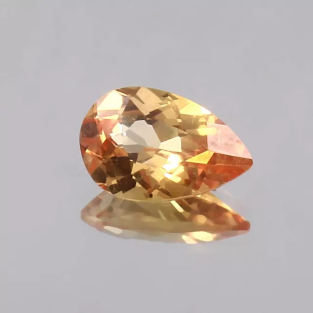 AAA Natural Bicolor Ceylon Padparadscha Sapphire Pear Loose Gemstone Cut 2.30 CT