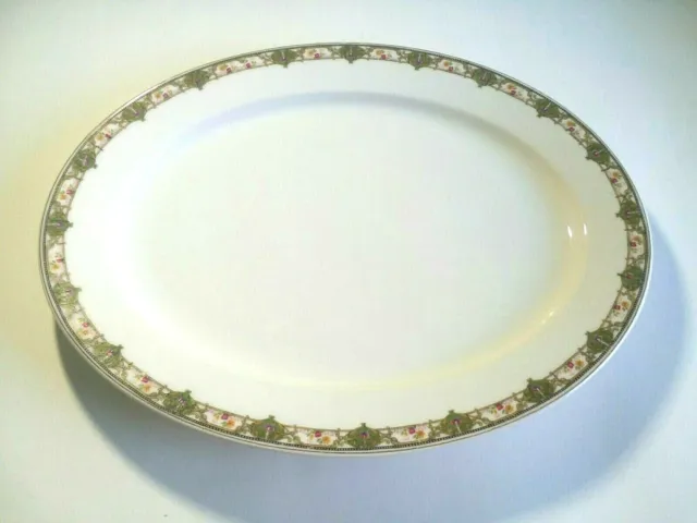 BERNARDAUD & Co LIMOGES France Serving Oval Plate Decorated Dish Tray 16"