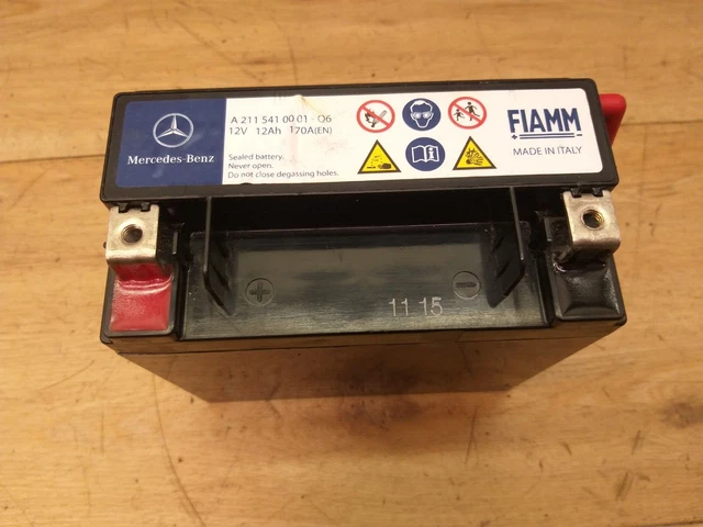 Batterie Auxiliaire Mercedes-Benz 12V 12Ah - Réf. A2115410001 - Neuf Original - Fabriqué En Italie