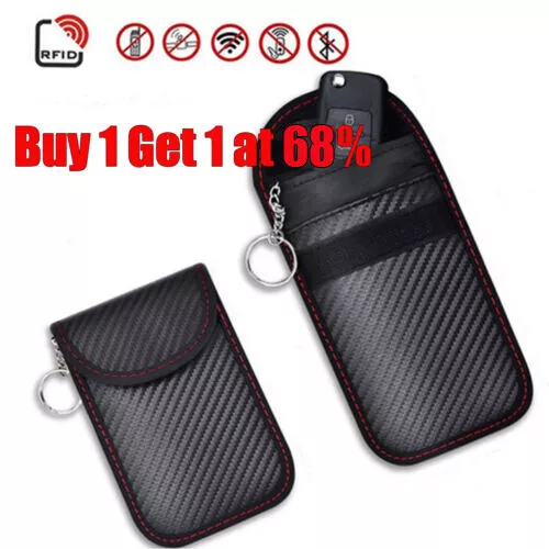 Car Key Signal Blocker Case Faraday Cage Fob Pouch Keyless RFID Blocking Bag New