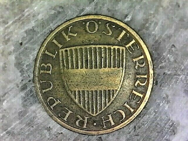 1961 Austria 50 Groschen--Aluminum Bronze Composition Coin  Km#2885 2
