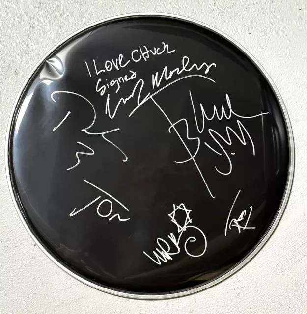 Faith No More Signed 16” Drumhead Full Band & Chuck Mosley JSA COA LOA Patton