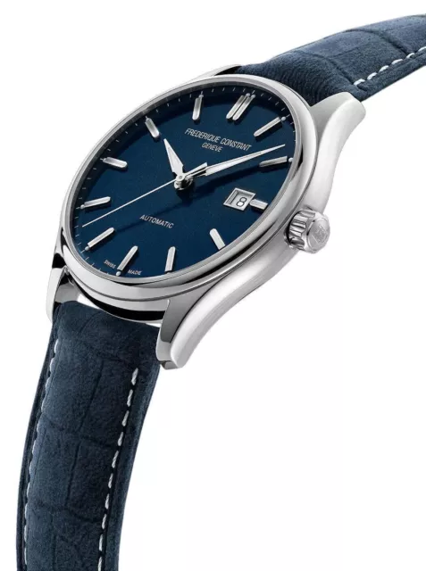 Frederique Constant Classics Index Automatic Blue Leather Mens Watch FC-303NN5B6 2