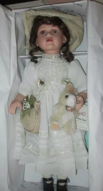 New in Box  Vintage Beautiful Doll  Duck House Heirloom Doll  20" tall