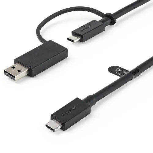 StarTech.com Cavo USB-C da 1 m con adattatore Dongle USB-A - Cavo ibrido 2-in-1