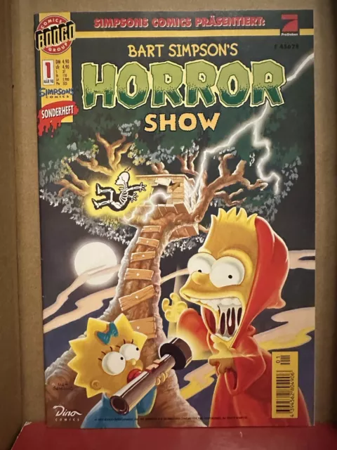 Bart Simpson's Treehouse of Horror #1 NM HTF unique German “horror show”