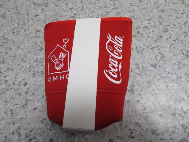 New-McDonalds Coca Cola RMHC Large 32 oz Java Sok Drink Cup Koozie Sleeve Holder