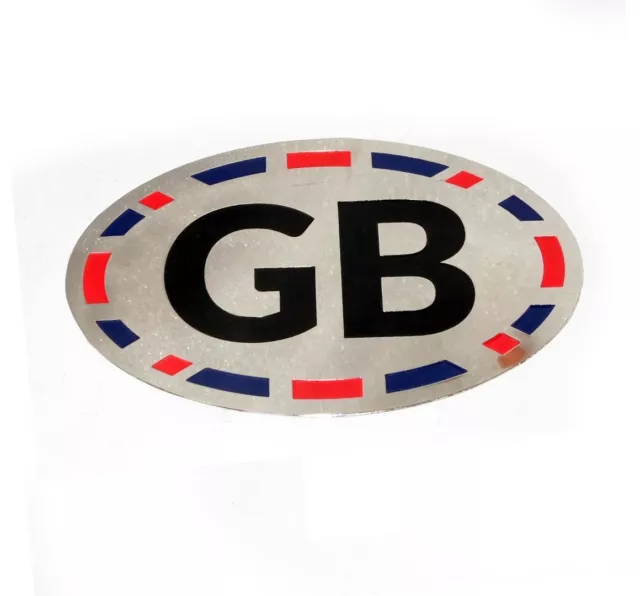 GB Auto Paraurti Adesivi Logo Stemma Con Union Jack Edge Ovale Universal Gec