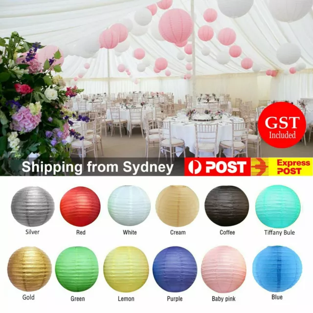 UP TO 10x Paper Lanterns Party Chinese Birthday Wedding Festival Decoration 20cm