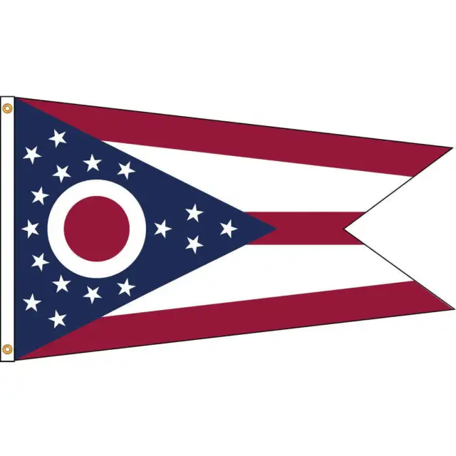 NYLGLO 144270 Ohio Flag,4x6 Ft,Nylon