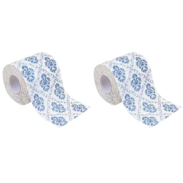 2 Rolls Napkin Home Paper Napkins Printed Roll Paper Napkin Cloth Paper Towels
