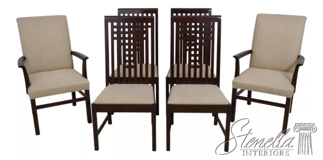 L61631EC: Set of 6 STICKLEY Modern Arts & Crafts Dining Room Chairs