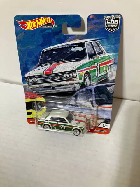 Hot Wheels Premium Door Slammers 3/5 Car Culture '71 DATSUN 510 Real Riders