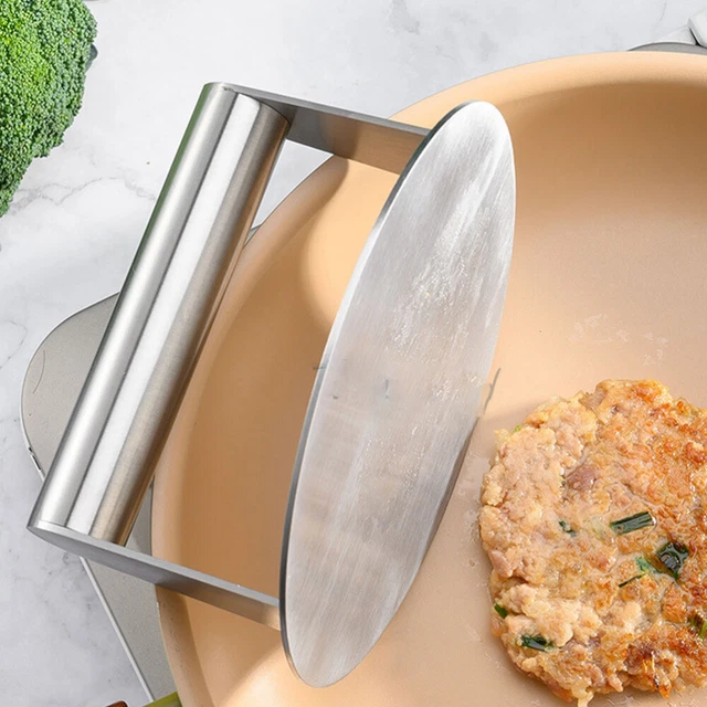 2 pz presse hamburger rotonde in acciaio inox hamburger utensili da pressatura home presse per pasticceria