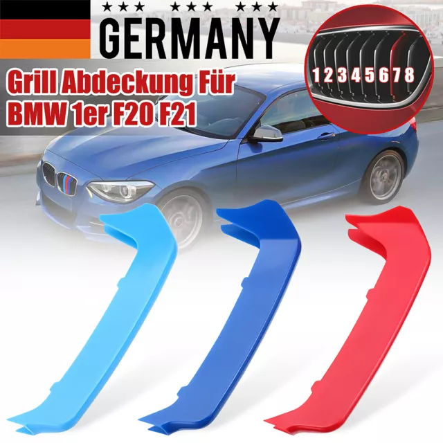 M-TECH GRILL ABDECKUNG Streifen Nieren Kühlergrill ABS Für BMW 1er
