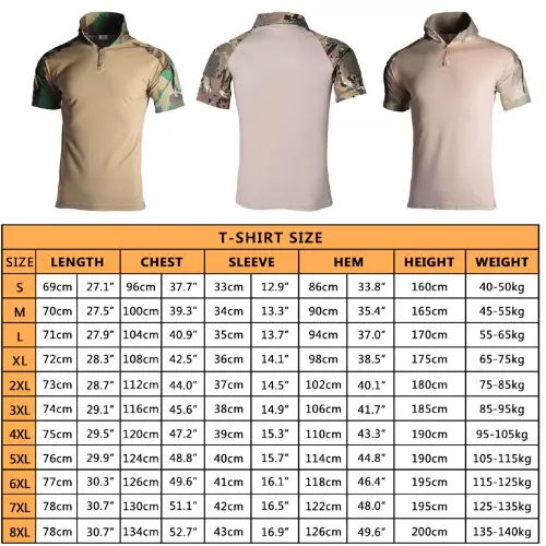 Military T-shirt Summer ShortSleeve TopTee Outdoor Tshirt CasualTactical T Shirt 2